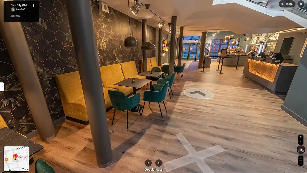 360 Grad Innenaufnahme veröffentlicht auf Google Street View